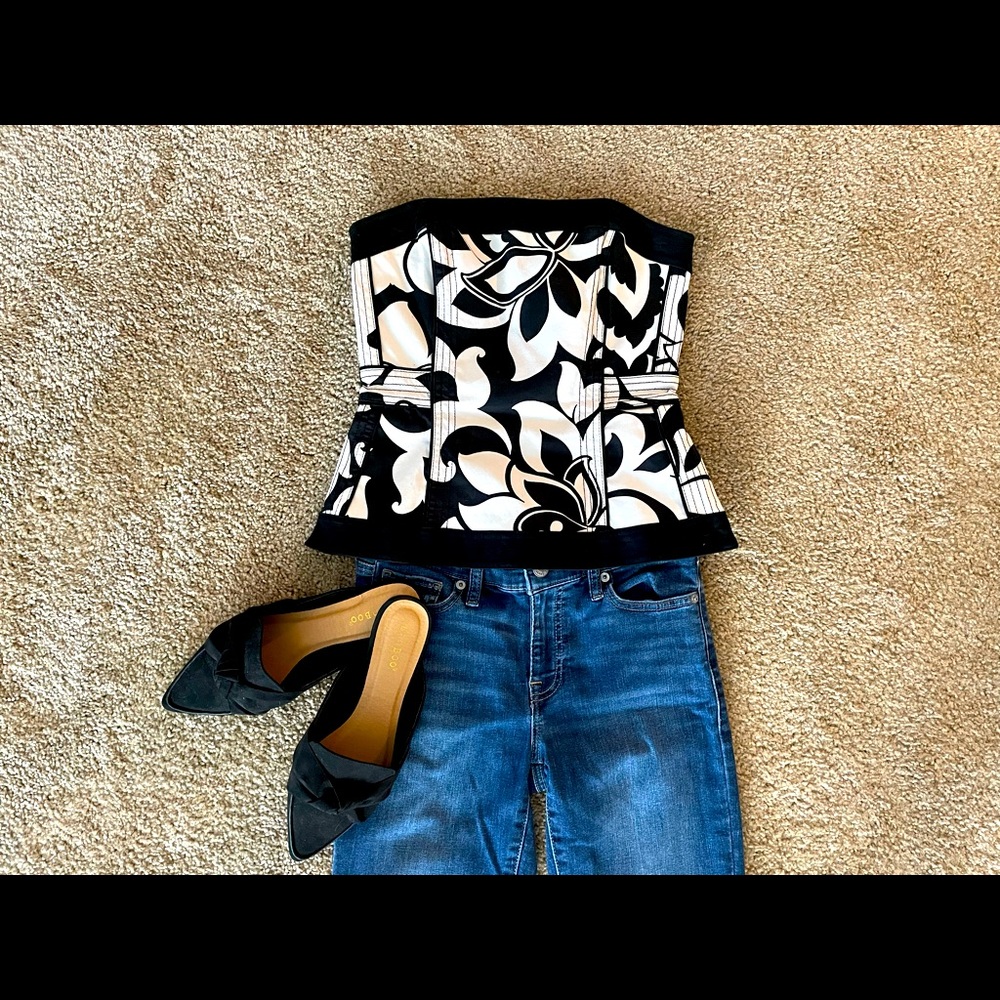 Floral Print WHBM Corset